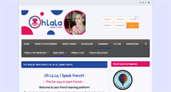 Desktop Screenshot of ohlalaispeakfrench.com