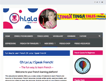 Tablet Screenshot of ohlalaispeakfrench.com